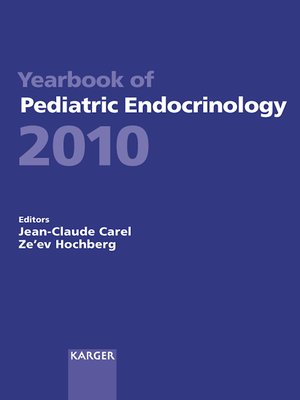 cover image of Yearbook of Pediatric Endocrinology 2010